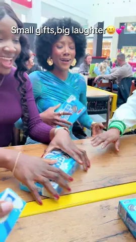 My friends and I decided to exchange gifts. I absolutely loved  every bit of this🥰💃 #girlsout #giftgame #naijauktiktok #creatorsinsightsview2025    @kiki @poshydovey1 @sparkle @Beauty_by_TemmyShay 