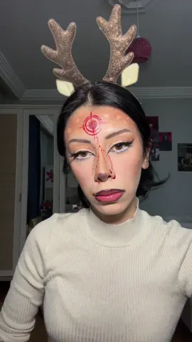 çok üzücü bir trend 😔  #sfxmakeup #deermakeup #halloweenmakeup #specialeffects sfx makeup,not real 