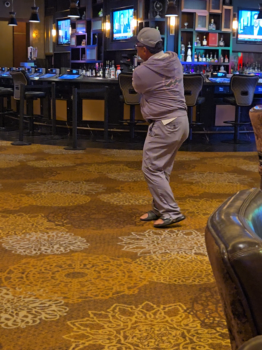 the craps table, you’d think the gambler quits… but not the golfer. Even when luck runs out, a swing can always be corrected. ⛳ Driven by fairways, focussed by greens, and always chasing that perfect swing. #GolfLife #GolferMentality From casino floors to golf swings — every moment is another chance to improve your game. Practice, passion, & putting pressure aside. Penchanga moments: gamble on the cards, but bet on your swing. #golfswing #golfpractice  #golf 