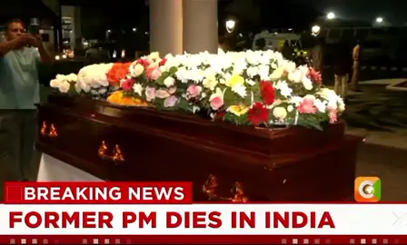 THE COFFIN THAT HAS RAILA'S BODY, FOOTAGE FROM INDIA. #citizentvhits #citizentvkenya 