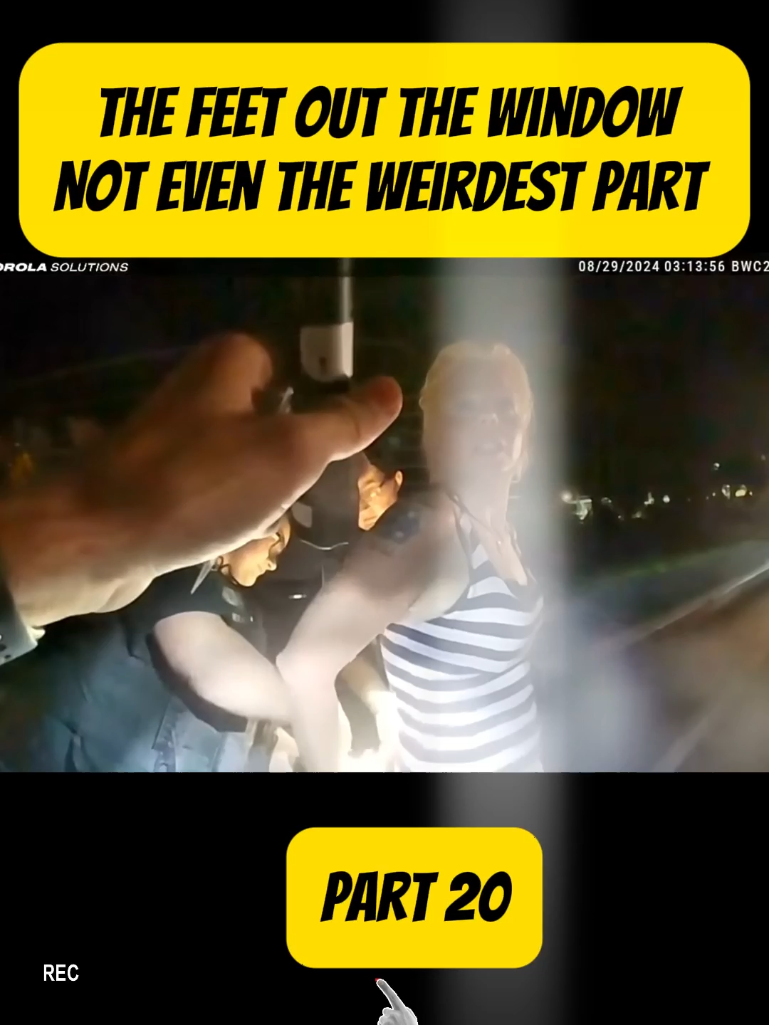 Feet Out the Window- Not Even the Weirdest Part(19)#cops #bodycampolice #police #copsoftiktok #policebodycam