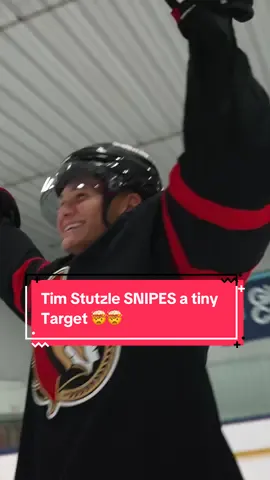 Tim Stutzle’s was not stopping till he sniped this target 🔥🚨@Ottawa Senators  . Full accuracy challenge LIVE NOW on BarDown’s YouTube