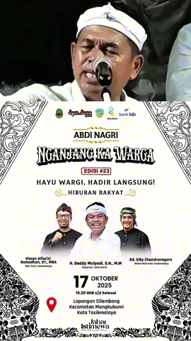 KDM Bakal Hadir Di Kota Tasikmalaya! 17 Oktober 2025 dalam rangkaian Tasik Oktober Festival TOF, Hari Jadi Kota Tasikmalaya ke 24 Tahun! #KDM #dedimulyadi #kotatasikmalaya #dikychandra #fyppppppppppppppppppppppp 
