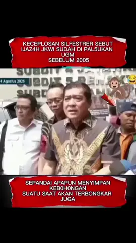 Silvestre sebut ijasah dipalsukan oleh UGM  sebelum tahun 2005 #viral #fyp #silvester #jokowi #ijasahpalsu
