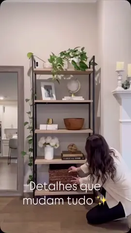 Estante Industrial com 5 Prateleiras de Ferro e Madeira Laminada Com Metal Moderno Preto Etrange #estante #estanteindustrial #estanteprateleira