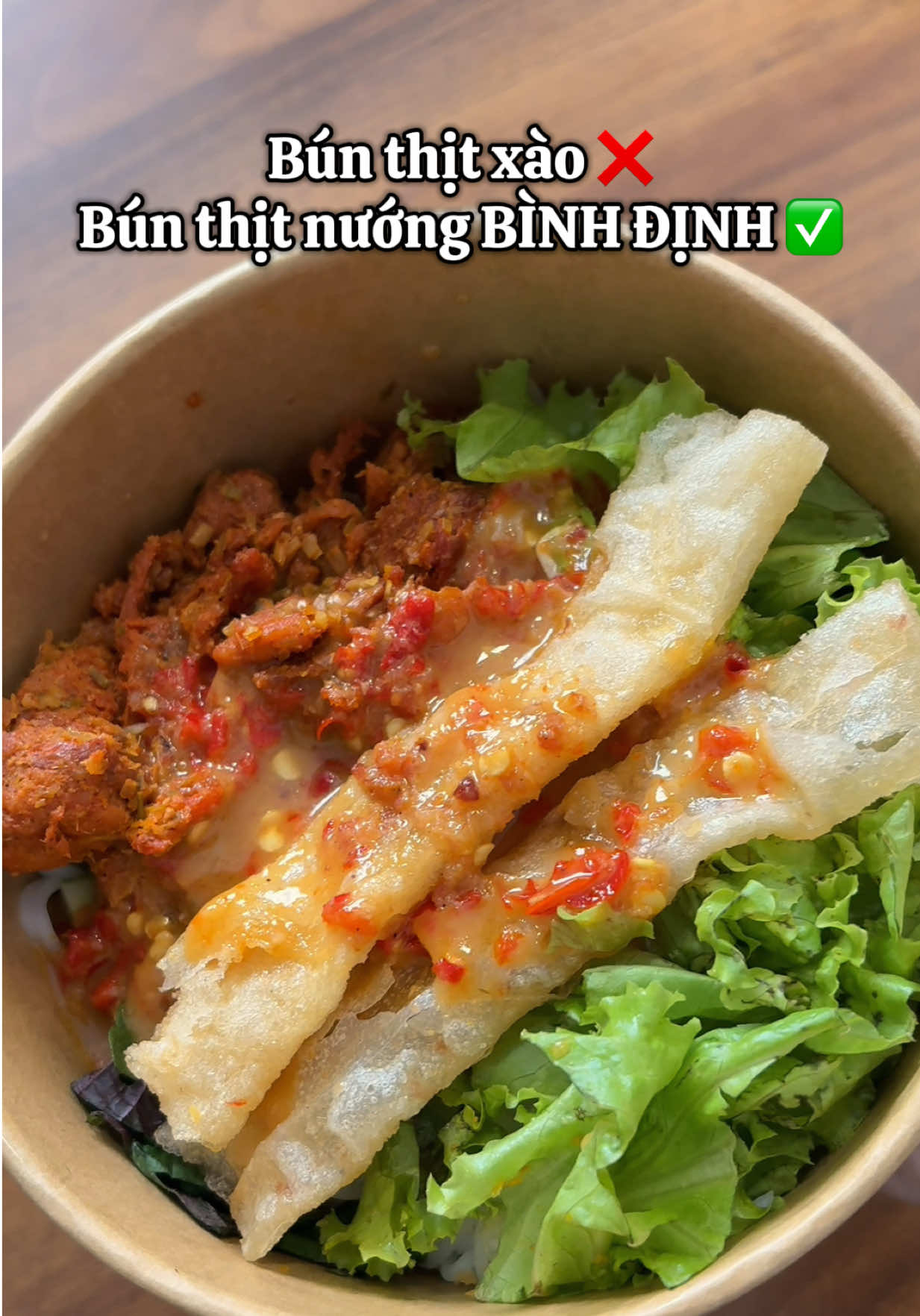 Bún thịt nướng Bình Định sẽ ăn kèm với mắm đậu nhé cả nhà. #TikTokAwardsVN #ancungtiktok #bunkhotaysan #bunkhotaysan #banhcuontayson 