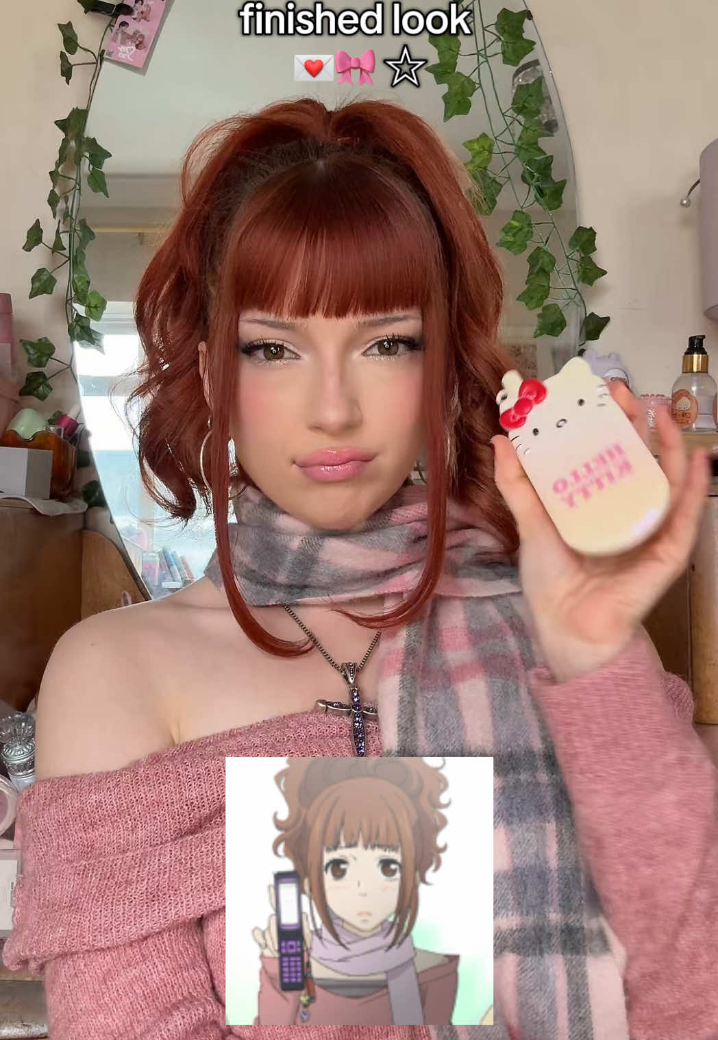 todays hairstyle inspoooo !! 💌🤓 megumi from say i love you ! i actually haven’t watched this anime 🙈🙈 but i got a few comments telling me i had similar hair to her n i wanted to try itttt outtt :p i think its so cute… plus i literally had her outfit in my closet.. channeling megumi today 🙏🙏  #fyp#anime#cutehairstyles#animehairstyles#hairinspo 