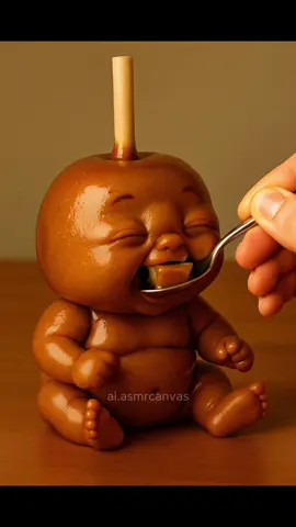 Caramel Apple 🍮🍎Eating ASMR #asmr #viral #fyp #satisfyingvideo #aiart
