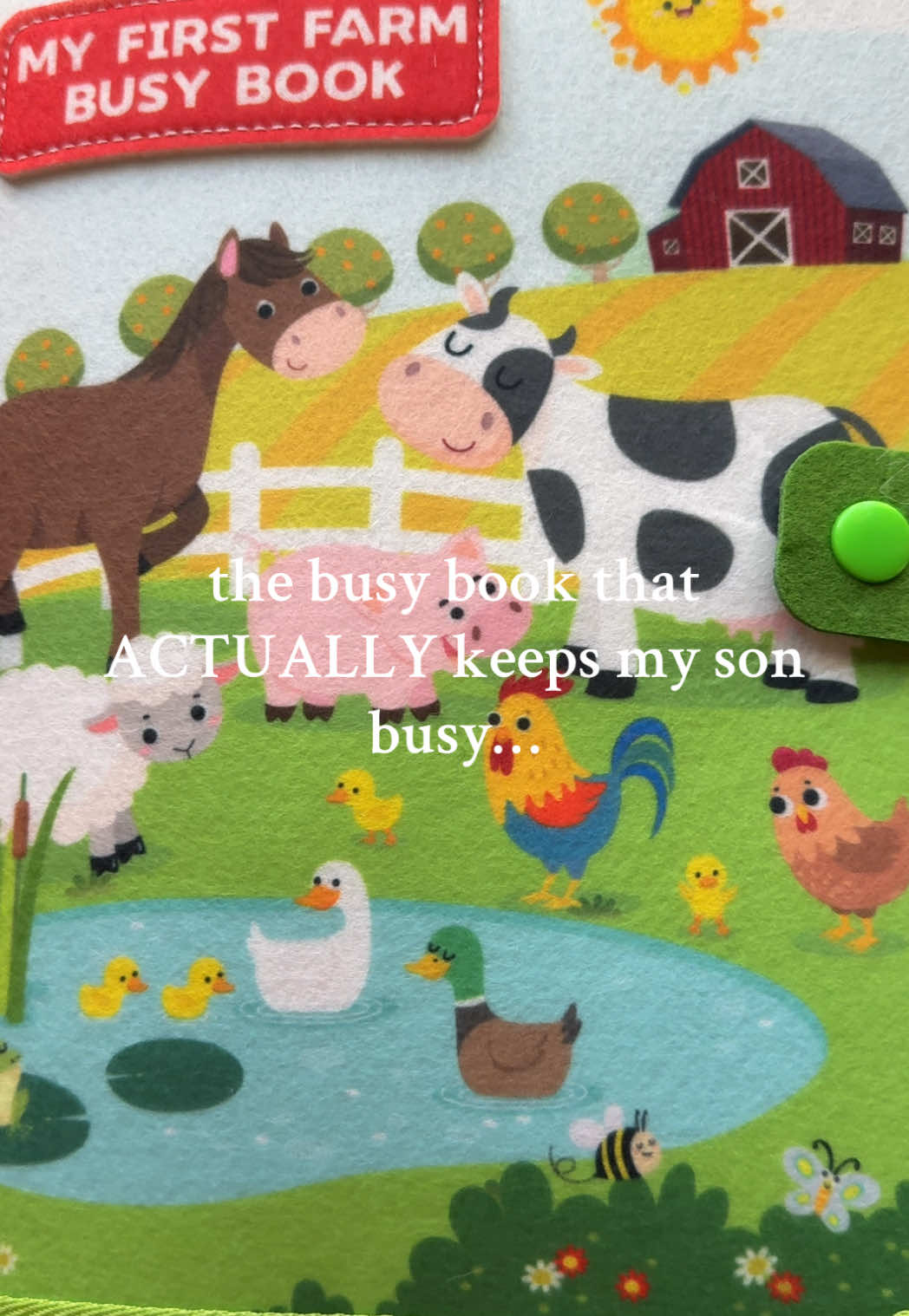 This little farm busy book is seriously the best thing for keeping tiny hands busy 🐷🐮🐔 It’s full of animals, shapes, little foods, and so many textures - and it actually keeps him entertained for more than 10 minutes which feels like a miracle 😂🙌🏻. Perfect for the car, restaurants, or anywhere you need a few quiet minutes. Such a sweet way to learn and play on the go 🥕☀️🐑  #busybook #toddlertoys #toddlermomlife #toddlergiftideas #toddlerplay  toddler busy book | montessori toy | toddler learning toy | fine motor skills | sensory play | educational toy | baby and toddler favorites | toddler must haves | quiet time toy | travel toy for toddlers | busy book for 1 year olds | learning through play | mom approved toy | two under two | toddler playtime