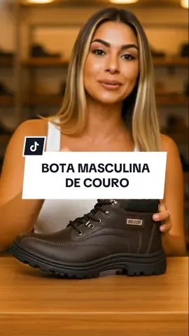 Bota Conforto Coturno Masculino #homem #bota #coturno #botamasculina #tiktokshop 