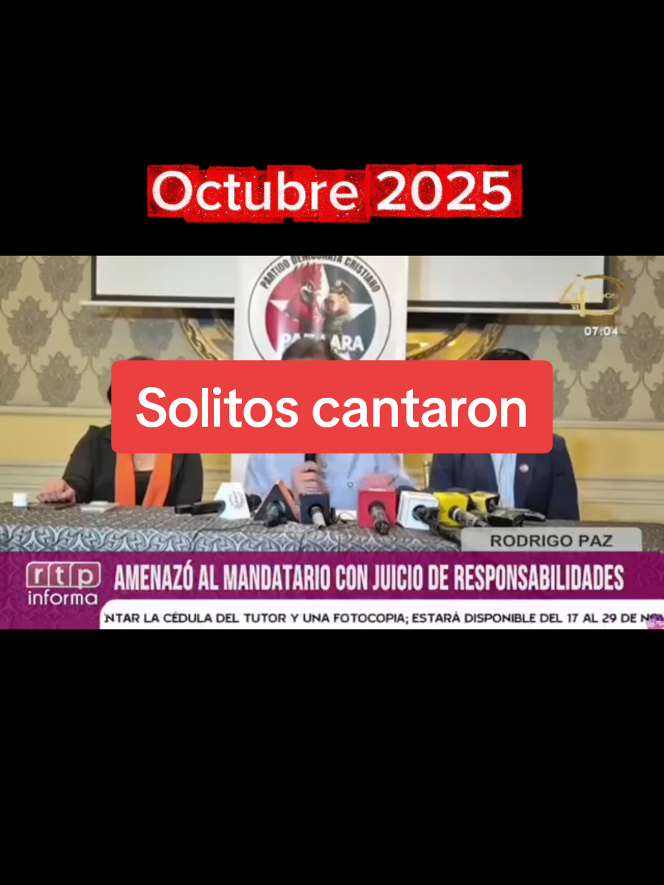 Solitos cantaron #Gabinsky #PoliticaBolivia #RodrigoPaz #EvoMorales #Acuerdo 