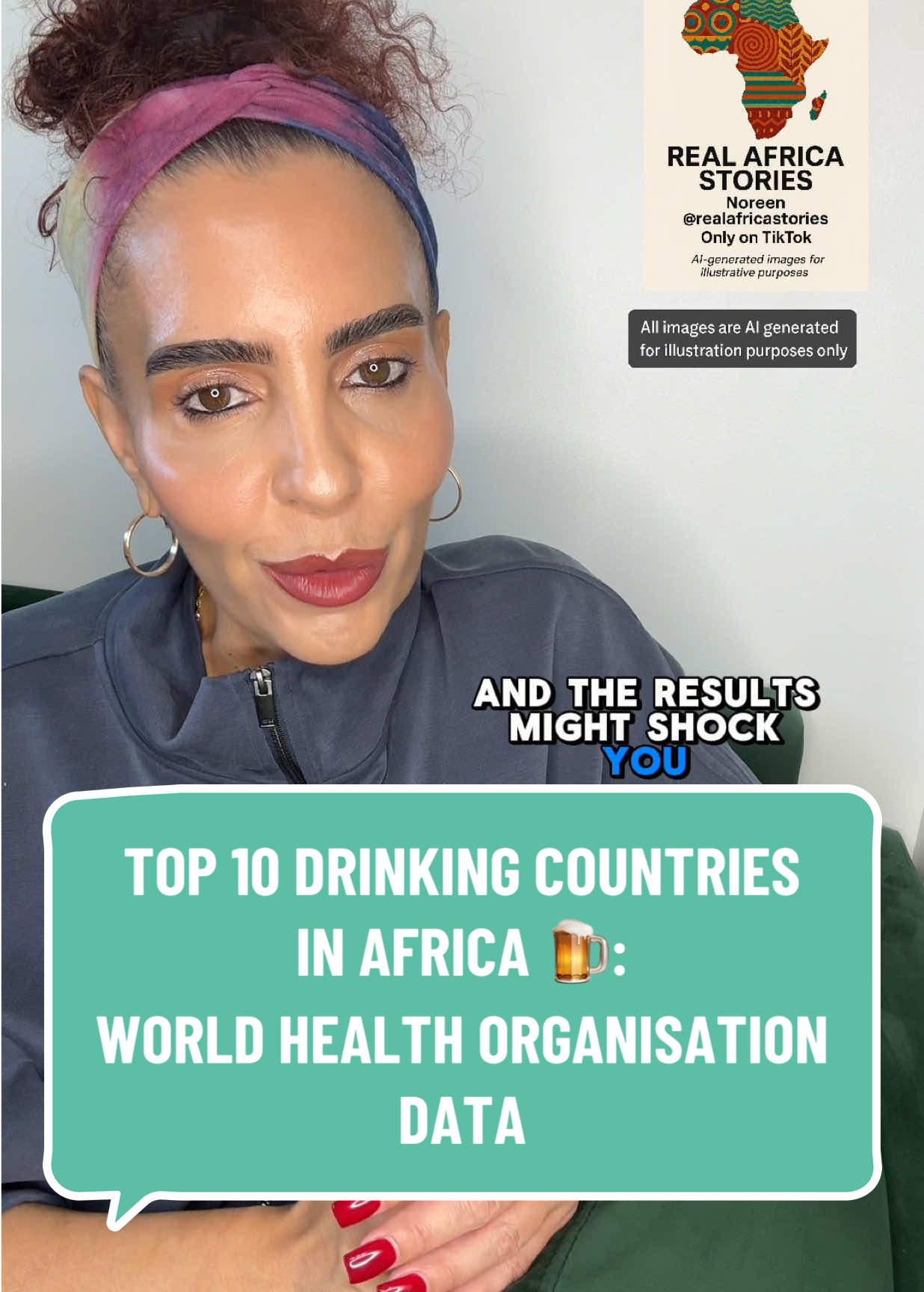 According to the World Health Organisation, Uganda tops Africa’s list per capita alcohol consumption, with Seychelles and Tanzania close behind. These stats reveal cultural and economic trends…not lifestyle choices. Where do you think your country ranks? All visuals are AI generated for illustration purposes only. This content is for informational and educational purposes and does not promote or encourage alcohol consumption. #africa #realafricastories #WHOdata #LearnOnTikTok #education 