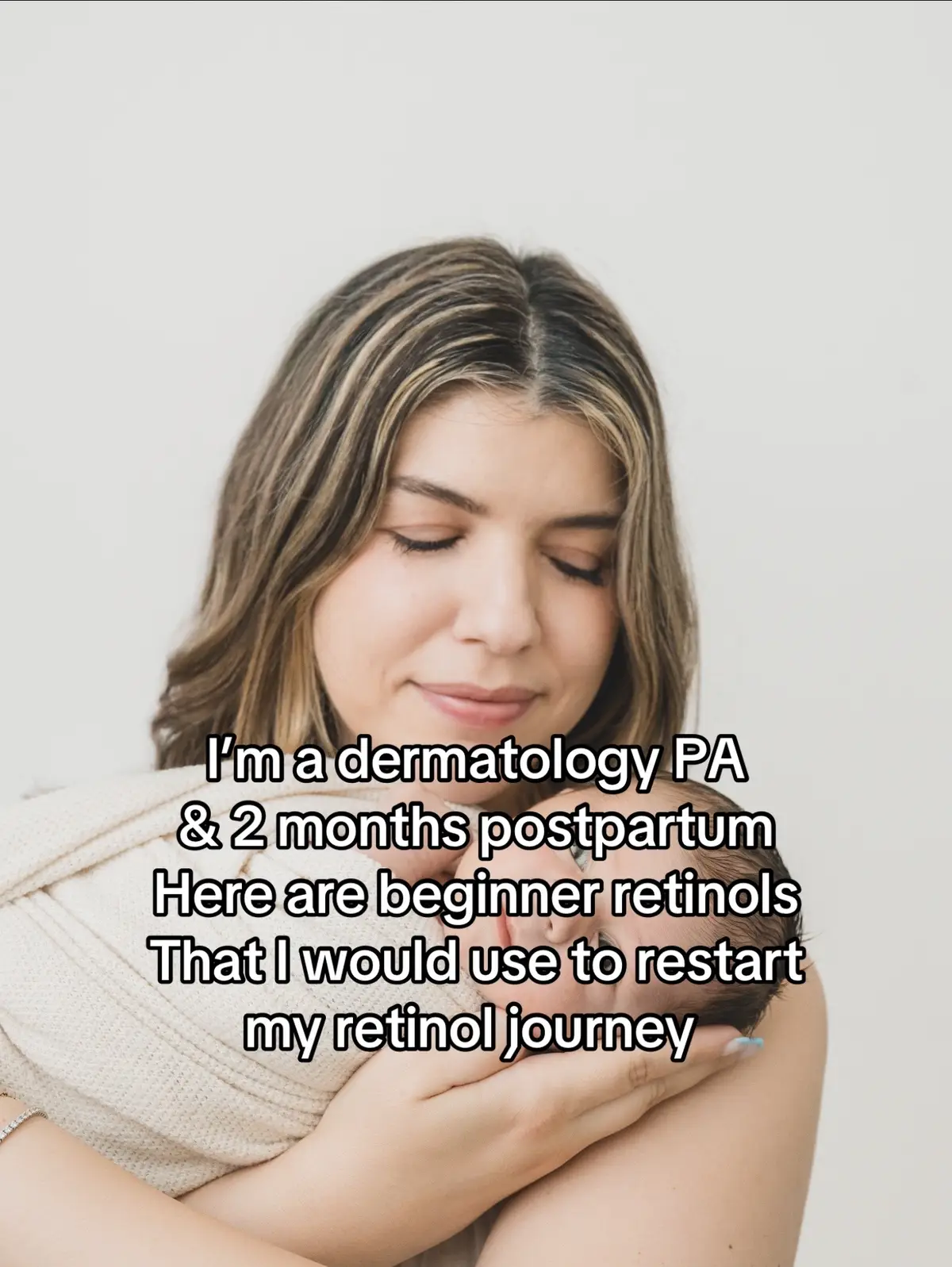 I’m a Dermatology PA and 2 months postpartum.  This means I haven’t used a retinol or retinoid in at least a year, so I have to start low and slow.  The key to starting or restarting retinol is to start with a low strength and work up to whatever strength to can tolerate over the span of months.  Before pregnancy I was alternating between tretinoin 0.05% cream and Arazlo (tazarotene 0.045% cream). These are two prescription retinoids and they are stronger than over the counter retinols. Since I haven’t used these in over a year I’m going to start with an over the counter retinol and work my way up to prescription strength.  Any retinol or retinoid can be started 1-2 nights a week and gradually work up to every other night or every night. Consistent use is better than using a stronger strength every now and then.  These are the over the counter retinols and retinoids I would start with. I am currently using Avene’s Retrinal 0.05% cream every other night. This is formulated with Retinaldehyde, hyaluronic acid, niacinamide, and Avene’s thermal spring water. Retinaldehyde is stronger than retinol, however the hydrating ingredients make this tolerable. @AveneUSA  La Roche Posay Effclar Adapalene 0.1% gel combines La Roche posay’s hydrating ingredients and thermal water plus a retinoid called Adapalene. Adapalene is just as effective as tretinoin but not as irritating. Adapalene 0.3 % gel compares to tretinoin 0.05% in clinical studies. This is Adapalene 0.1% so it’s a bit more gentle to start off with. Adapalene can is used for acne but also for texture, fine lines, and pores. @LaRochePosayUS  Cocokind beginner retinol gel is actually approved by the National eczema association, showing its safety for sensitive skin. It has 3 types of retinol, hydrating and calming ingredients like Cica, aloe, and squalane. @cocokind  RoC Retinol products have been around for years and known for their stable and effective retinol products. RoC has researched backed products and advances their products with the best ingredients. Their deep wrinkle serum has retinol and a mineral complex for hydration & efficacy. @RoC Skincare  #retinolskincare #retinolforbeginners #retinoltips 