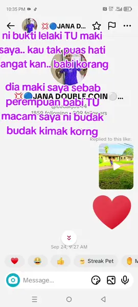ni bukti lelaki TU maki saya dulu..Dia maki saya sebab perempuan TU kan.. anjing..ki nak perempuan TU bagitau je babi.. kimak kau