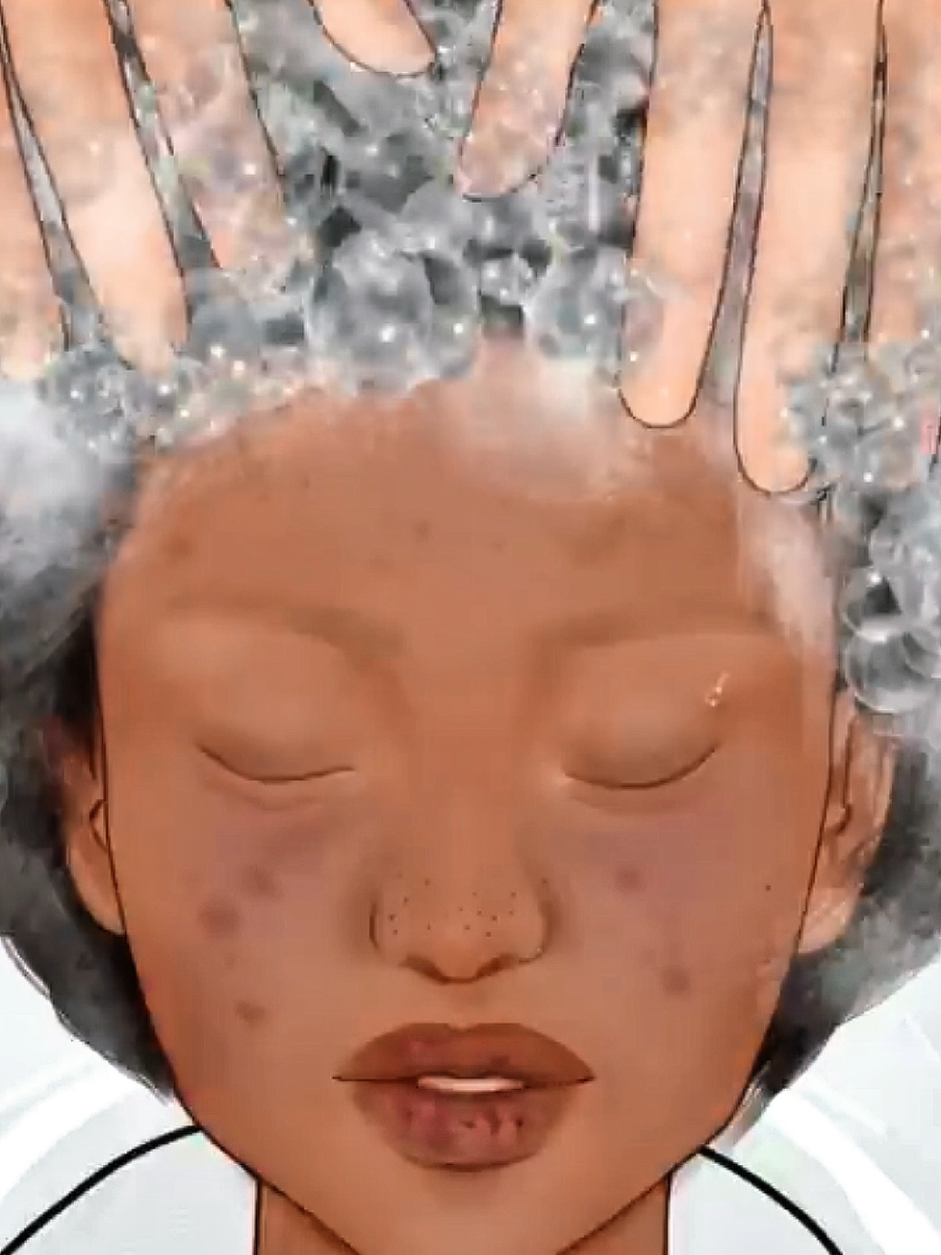 ASMR Black beauty Homeless Transformation // Royalty Makeover#asmr #makeupasmr #asmrsoapsounds #animation #viral?videotiktok 