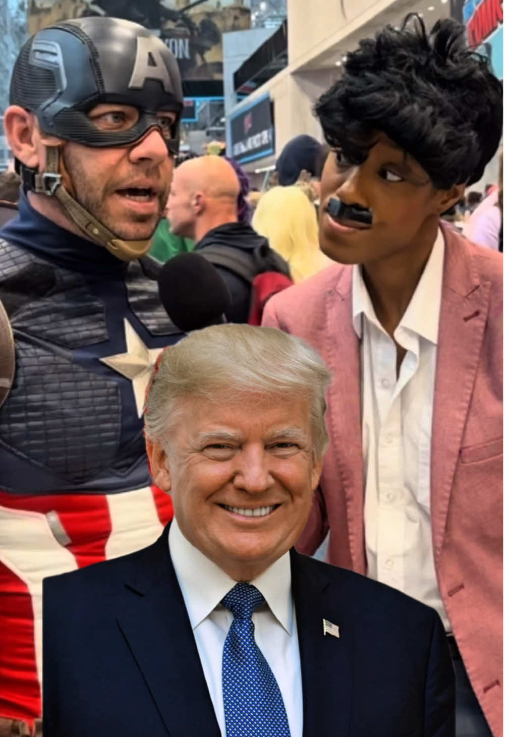 Who’s the Trump Supporter? #Edwin #trump #comiccon #reporter #viralvideo 