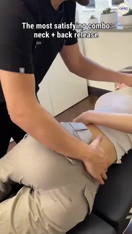 The most satisfying combo is when your neck and back finally release together. That tight, stuck feeling turns into instant relief you can feel head to toe. Book your reset at TheChiroGuy.com #NeckAndBackRelief #TheChiroGuy #ChiropracticCare #RealResults #SpinalHealth