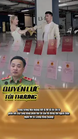 Trung tướng Mai Hoàng tiết lộ 80 sổ đỏ chỉ là phần nổi của tảng băng phần lớn tài sản đã đứng tên người thân Ngân 98 và Lương Bằng Quang! #tintuc #ngan98 #viral #fyp #xuhuong 