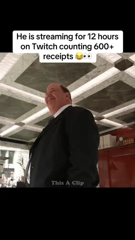 He is streaming for 12 hours on Twitch counting 600+ receipts 😂👀 #tryramp #Viral #Fyp