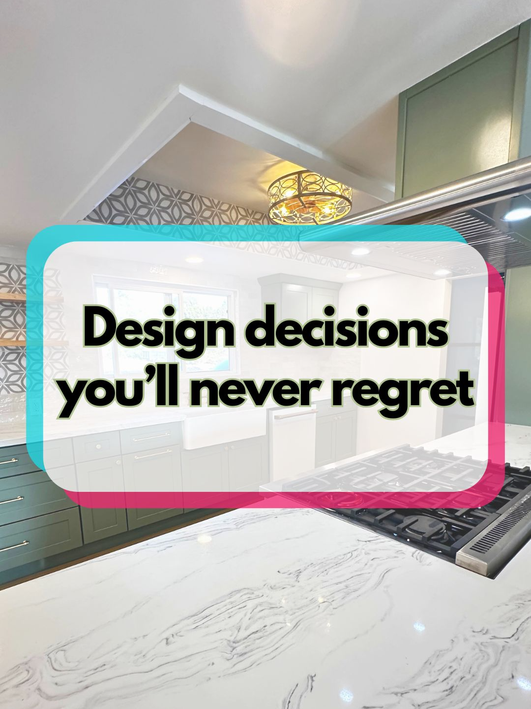 Sage green is having a moment….. but paired with warm metals and clean lines, this kitchen will still feel elevated a decade from now. Here’s the secret to timeless design:  ✨ Stick to natural tones  🧱 Layer in texture (like open wood shelving)  💡 Use trend colors in cabinetry, while keeping the layout and materials classic  🔑 The hardware? Make it feel like jewelry. Classic doesn’t mean boring. It means intentional. Save this for when you’re planning your own dream kitchen. #kitchendesign #kitchenglowup #interiorinspo #homerenovation #beforeandafter #houseflipping