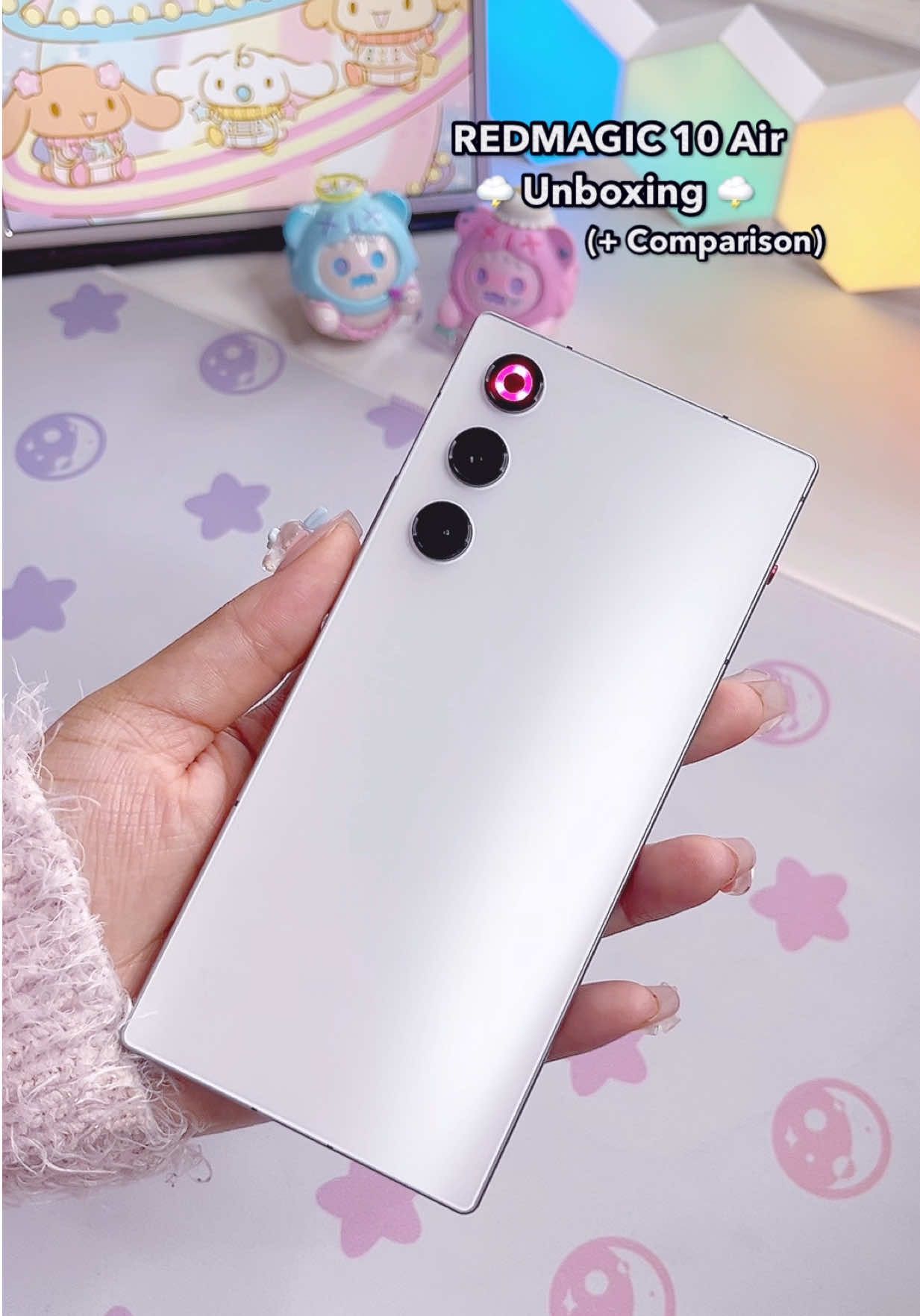 REDMAGIC 10 Air in Hailstone! It’s on sale❣️ After a long time I finally edited this video 🙂‍↕️😭🙏 This model is good for people that want to get into gaming phones but don’t want to pay a high price! #REDMAGIC10Air #gamingphone #wuwa #REDMAGICFAM #GenshinImpact 