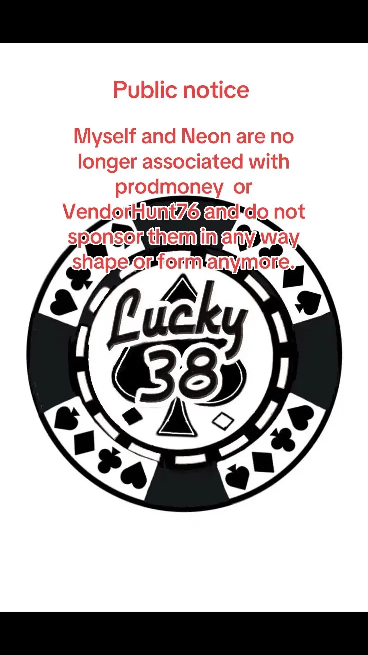 My self and @neonknight5943 are no longer apart of the vendorhunt76 team we left  the team on our own accord  along with a few other members 