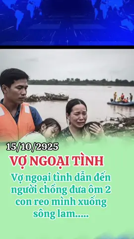 Vợ ngoại tình khiến người chồng ôm con reo xuống sông lam #TikTokAwardsVN #xuhuongtiktok 