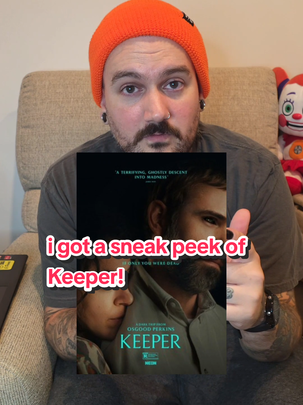 Thank you @NEON for this exclusive invite! Dangerous Animals writer Nick Lepard teaming up with director Osgood Perkins? Sign me tf up. Keeper hits theaters November 14th and I will absolutely be seated, very anxious to see where this all leads. 