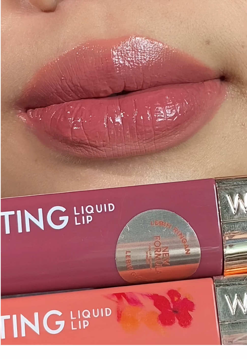 re-create ombre shade fav vanesha prescilla💗💗 #lipcream #glastingliquidlip #glastingpink #ombrevanesha #WardahGlastingPinkShades 