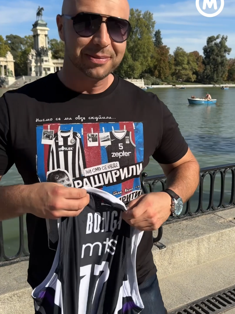 Poklanjamo dresove i u Madridu #kkp #partizan #grobari #mozzartsport 