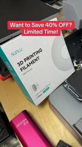 Makers everywhere are jumping on this one — add 10 rolls of SUNLU PLA to your cart and get 40% OFF! Whether you print for fun, for school, or for your small business, this deal helps you stock up without draining your wallet. SUNLU PLA is known for smooth feeding, strong prints, and vibrant colors that make your models pop. It works with most FDM 3D printers and is perfect for both beginners and experienced makers who want reliability in every layer. This isn’t just a sale—it’s a chance to refill your filament stash before everyone else does. Once you try SUNLU, you’ll understand why the 3D printing community can’t stop talking about it. Don’t wait—load up your cart and save 40% today! #sunlu #3dprinterfilament #3dprinting #makerspace #tiktokmademebuyit