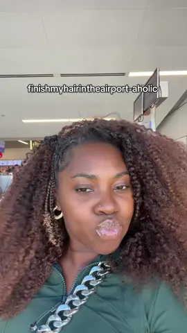 i promise i tried hard this time. i will say of all my airport hair shenanigans this one has been the most chill 💀