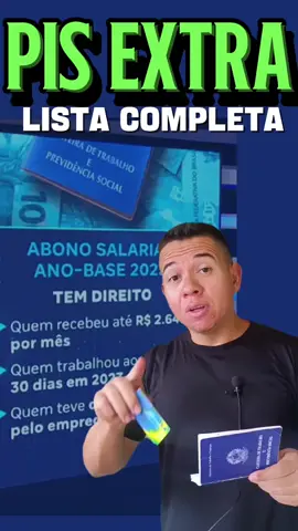 Pagamento extra do PIS 2025 ano base 2023. Veja quem tem direito e como sacar #pis2025 #pisextra #emprego #caixa #pispasep 