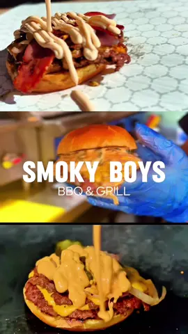 Smash. Sizzle. Serve. 🔥 The new era of burgers has landed at Smoky Boys St. Albans #SmokyBoys #SmashBurger #LondonFoodie #FoodTok #BurgerLover