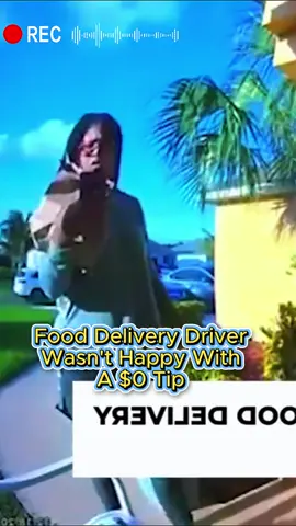 Food delivery driver wasn't happy with a tip. #deliverydriver #fooddelivery #tip 