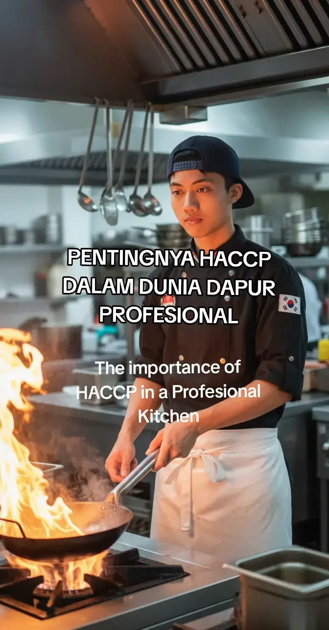 📝 sudah kenal HACCP?  ini bukan sekedar teori,tapi fondasi dapur yang aman dan profesional. jangan tunggu sampai pelanggan komplain atau staf sakit. pahami,terapkan,dan jaga konsistensi! 📌Yuk jaga dapur kita dengan sistem HACCP! #haccp #koreanchefs_ #training #kitchen #professional 