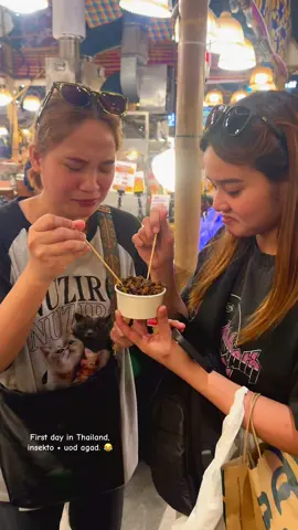 ❌ Mango Sticky Rice 🥭 ✅ 🦗🐛#thailand🇹🇭  #thaifood #travel #fyp #fyppppppppppppppppppppppp   First ✈️✨ w/ the biiib @izaharcangel 😘