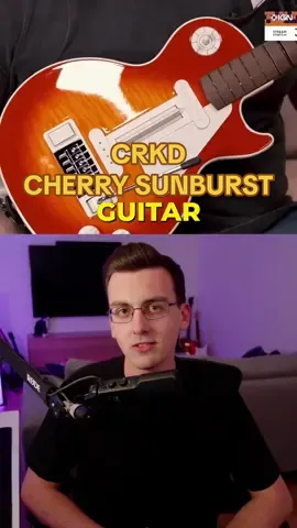 THE NEW @CRKD CHERRY SUBURST GUITAR IS COMING! This controller is absolutely beautiful 🔥 what design do you want to see next?? #guitarhero #redoctane #crkd #fortnitefestival #guitarcontroller 