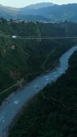 Proud to be the part of history. Highest and longest highline slackline ever attempted in Nepal. #viral 