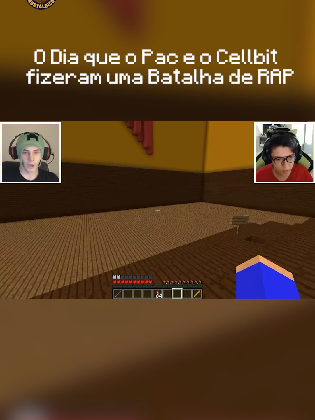 Corte BATALHA DE RAP CELLIT E PACBatalha de RAP Cellbit VS Pac #minecraft #tazercraft #nostalgia #esconde-esconde #cellbit