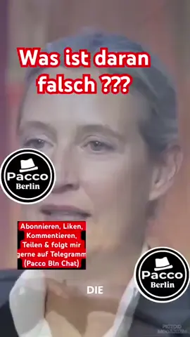 Was ist daran falsch??? #AliceWeidel #Deutschland #news #Solidarität #Agenda2030      