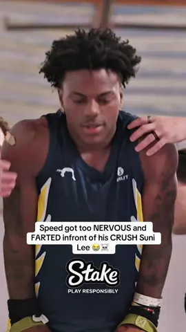 Speed got too NERVOUS and FARTED infront of his CRUSH Suni Lee #fyp #ishowspeed #sunilee 