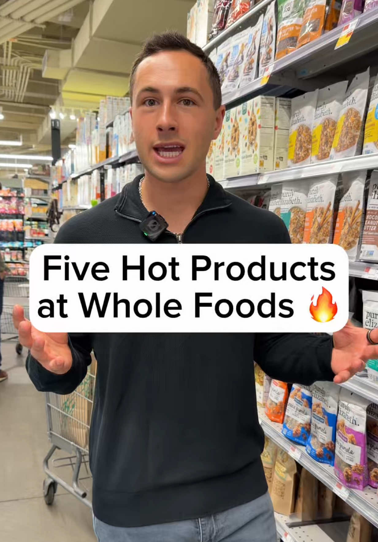 Five Hot Products at @Whole Foods Market 🔥 1- @Seven Sundays Cereal: made with the cleanest Ingredients, no refined sugar, huge flavor variety, glyphosate-free 2- @Pete & Gerry’s Eggs organic pasture-raised eggs 3- @Dress It Up Dressing salad dressings 4- @GOODLES mac & cheese 5- @Chosen Foods organic avocado oil