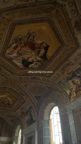 ceiling watching in the vatican #traveltiktok #traveltok #tiktoktravel #italytravel #vaticancity 