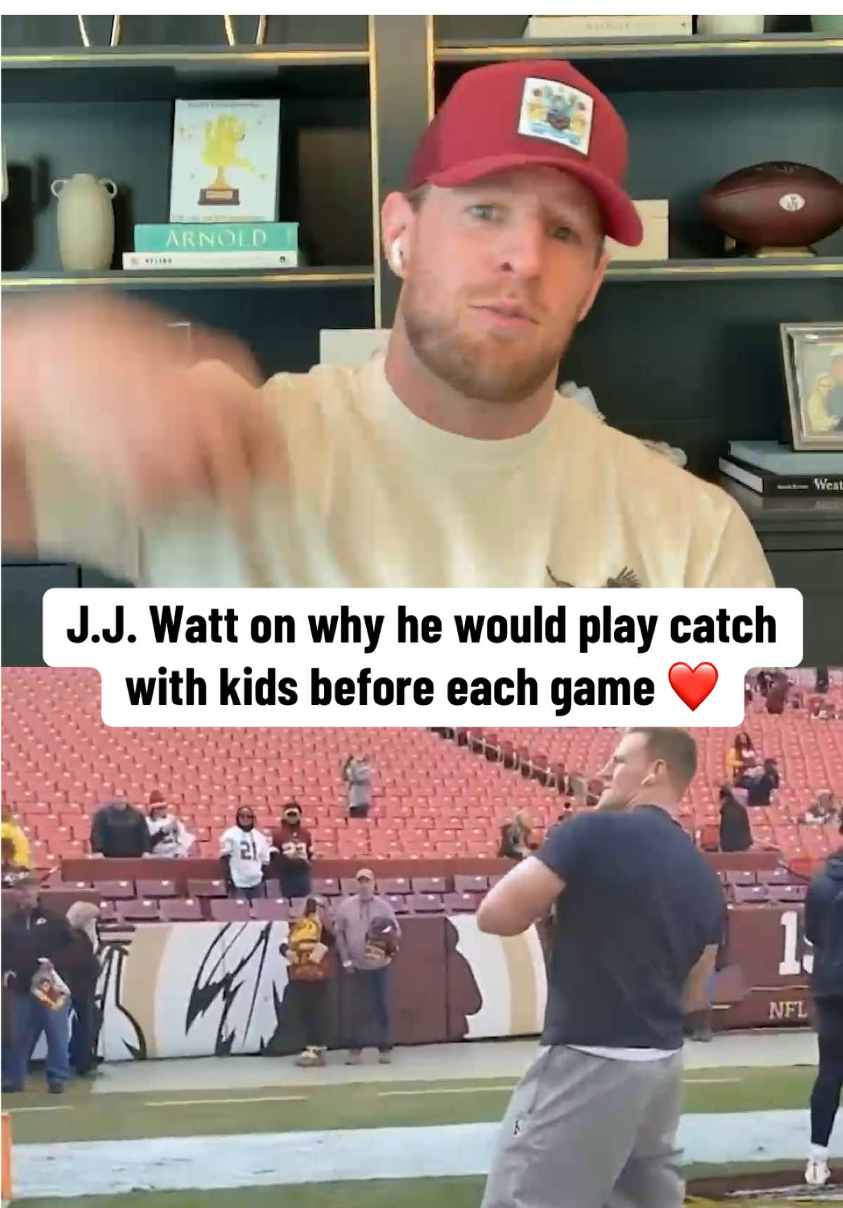 #JJWatt wanted to create lifelong memories 🥹 @Pat McAfee Show Clips (🎥 @Houston Texans) #NFL #NFLonESPN #Houston #family 