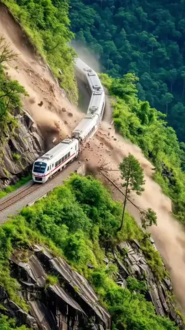 Landslide Strikes Railway Line, Track Severely Damaged!