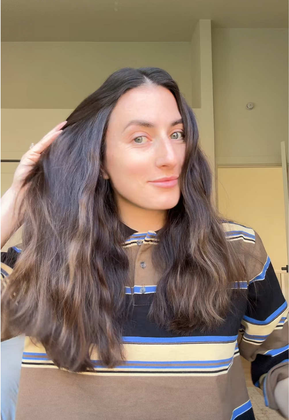 today’s hair style - mermaid waves :)  #hair #hairstyles #easyhairstyles 