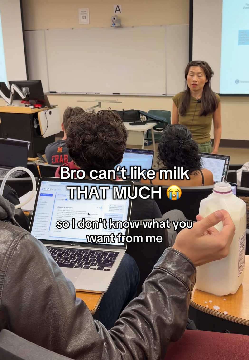 Straight out of the jug too? ☠️ #college #collegelife #study 