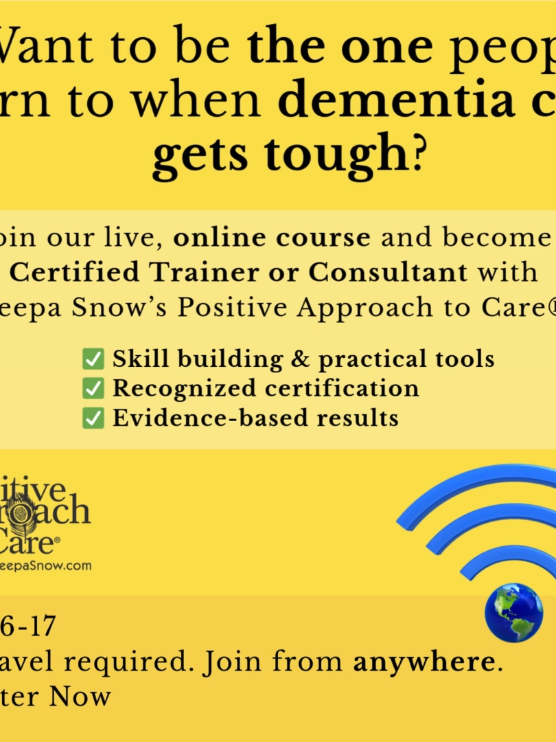 💼 Build a culture of care, not just compliance. PAC’s Online Certification (Dec. 16–17) equips teams to lead change that lasts. 🎓 Trainer or Consultant Path 🖥️ Live Online | 9 am – 3 pm ET 👉 Register Now – DM us, Online Cert, or click the Linktree link in our bio. #PACLeadership #DementiaCare #ProfessionalDevelopment