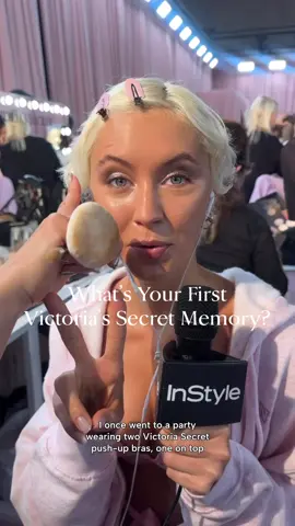 All of us collectively having flashbacks of our 2010s bra-layering days after Iris’s answered: 😳🫢🫣 The #VictoriasSecretFashionShow is TODAY!!! InStyle’s @karajillianbrown went backstage with the #VictoriasSecretAngels to ask them what their first memory with the iconic brand is—and #AmeliaGray, #PalomaElesesser, and #IrisLaw did not hold back.  What is your first @Victoria’s Secret memory?